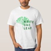 Schrijf One Leaf Merch | Gingko T-shirt (Voorkant)