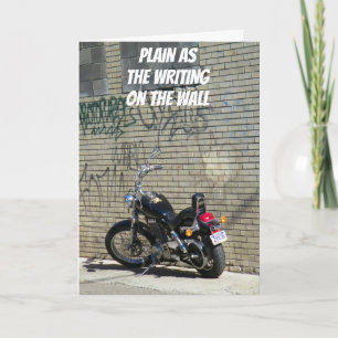 SCHRIJF OP DE WALL-BEDANKT! BEDANKKAART