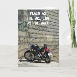 SCHRIJF OP DE WALL-BEDANKT! BEDANKKAART