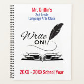 Schrijf op! | Gepersonaliseerde platenservice voor Planner (Voorkant)