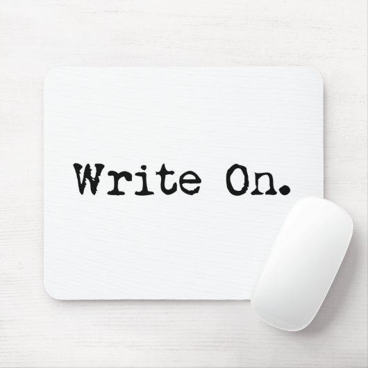 Schrijf op geschenken voor schrijvers muismat (Met muis)