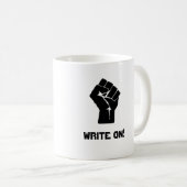 "Schrijf op!" Koffiemok (Voorkant rechts)