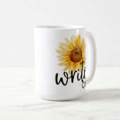 Schrijf op (met Zonnebloem) Koffiemok (Voorkant rechts)