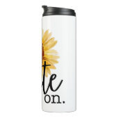 Schrijf op (met Zonnebloem) Thermosbeker (Geroteerd rechts)