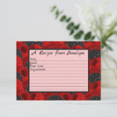 Schrijf op Recipe Kaart Juicy Berry Pattern en Naa (Staand voorkant)