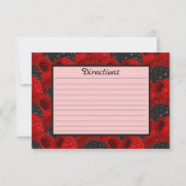 Schrijf op Recipe Kaart Juicy Berry Pattern en Naa (Achterkant)