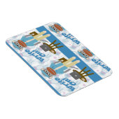 Schrijf op! Schrijver Sock Monkey Auteur Fun Magneet (Rechterzijde)