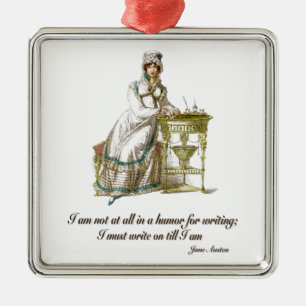 Schrijf op Zys Jane Austen Metalen Ornament