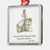 Schrijf op Zys Jane Austen Metalen Ornament (Links)