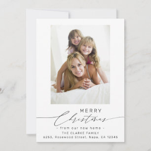 Schrijf pretkerst uit onze nieuwe homefoto feestdagenkaart