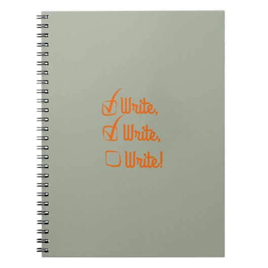 Schrijf, schrijf, schrijf! Notitieboek (Voorkant)