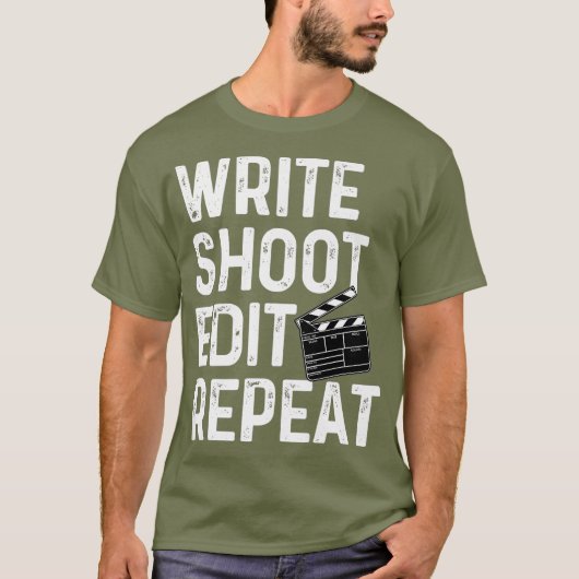 Schrijf Shoot uitgeef Herhaal de Uitrusting van de T-shirt (Voorkant)