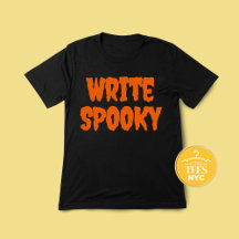 Schrijf Spooky Auteur Halloween T-shirt