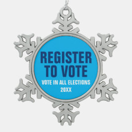 Schrijf u in bij alle geplande Sjabloon verkiezing Tin Sneeuwvlok Ornament