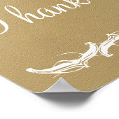 Schrijf uw adres op het taaie trouwerijbord poster (Hoek)