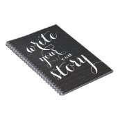 Schrijf uw eigen artikel  zwart, perkament notitieboek (Rechterzijde)