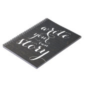 Schrijf uw eigen artikel  zwart, perkament notitieboek (Linkerzijde)