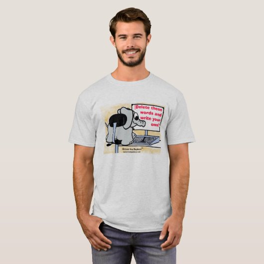 Schrijf Uw Eigen Bericht op het Shirt (Voorkant volledig)