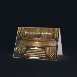 Schrijf uw eigen groet kaart<br><div class="desc">Vul uw eigen groet op de voorzijde en de binnenkant van deze kaart in, die de de orgaanconsole en pijpen die in Winnipeg toont Kerk verenigen. De kaart wordt ontworpen voor organisten, koormeesters, muziekdirecteuren of om het even welke kerkmusicus, hoewel alle teksten kunnen worden veranderd of worden toegevoegd aan om...</div>