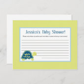 Schrijfbaar advies Kaart blauw Zee (Voorkant / Achterkant)