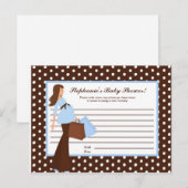 Schrijfbaar advies Kaart Blue Mod Mam Polka Dots (Voorkant / Achterkant)