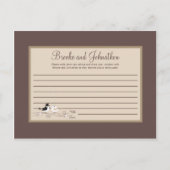 Schrijfbaar advies Kaart bruiloftsvogels bruidegom (Voorkant)