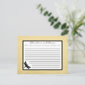 Schrijfbaar advies Kaart Cattail/Dragonfly Silhoue (Staand voorkant)