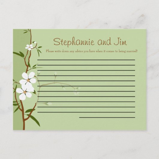 Schrijfbaar advies Kaart Dogwood Flowers (Voorkant)