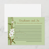 Schrijfbaar advies Kaart Dogwood Flowers (Voorkant / Achterkant)