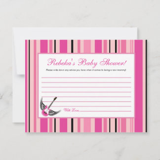 Schrijfbaar advies Kaart Girly Pink Punk Guitar