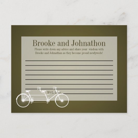 Schrijfbaar advies Kaart grillige bruine dubbelfie (Voorkant)