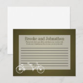 Schrijfbaar advies Kaart grillige bruine dubbelfie (Voorkant / Achterkant)