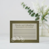 Schrijfbaar advies Kaart grillige bruine dubbelfie (Staand voorkant)