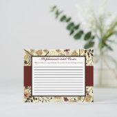 Schrijfbaar Advies Kaart Herfst Bloemen/Branches n (Staand voorkant)