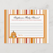 Schrijfbaar advies Kaart Herfst Herfst Pompoen Bab (Voorkant)