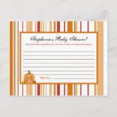 Schrijfbaar advies Kaart Herfst Herfst Pompoen Bab (Voorkant)