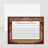 Schrijfbaar advies Kaart herfstboom (Voorkant / Achterkant)