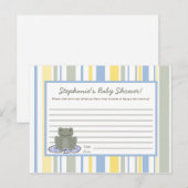 Schrijfbaar advies: Kaart lep kikker van schildpad (Voorkant / Achterkant)