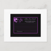 Schrijfbaar advies Kaart Mis XV Paarse Lila Zwart (Voorkant)