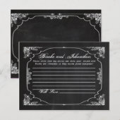 Schrijfbaar advies Kaart Modern Chalkboard (Voorkant / Achterkant)