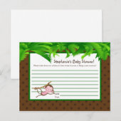 Schrijfbaar advies Kaart MonkeySwing Oerwoud Safar (Voorkant / Achterkant)