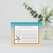 Schrijfbaar advies Kaart Ocean Beach Shore Seashel (Staand voorkant)