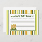 Schrijfbaar advies Kaart Oerwoud Baby's Dieren (Voorkant / Achterkant)