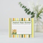 Schrijfbaar advies Kaart Oerwoud Baby's Dieren (Staand voorkant)