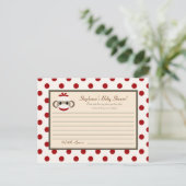 Schrijfbaar advies Kaart Red Sock Monkey (Staand voorkant)