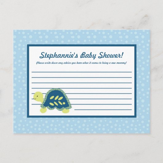 Schrijfbaar advies Kaart Ref. Ocean Zee Turtle (Voorkant)