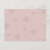 Schrijfbaar advies Kaart Roze/Bruin Bloemen Tortel (Achterkant)