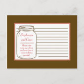 Schrijfbaar advies Kaart Roze/Bruin Mason Jars (Voorkant)