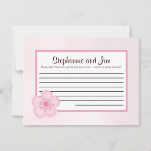 Schrijfbaar advies Kaart roze Cherry Blossom