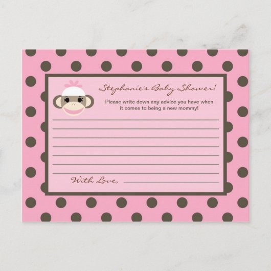 Schrijfbaar advies Kaart roze contactsleutel (Voorkant)